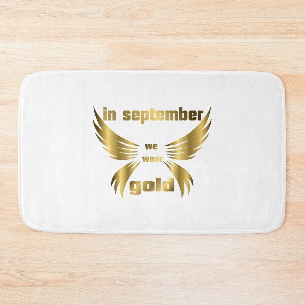 Item preview, in september we wear gold t-shirts- gold t-shirts- cute t-shirts-childhood cancer t-shirts-  Awareness Ribbon t-shirts designed and sold by zed25designer.
