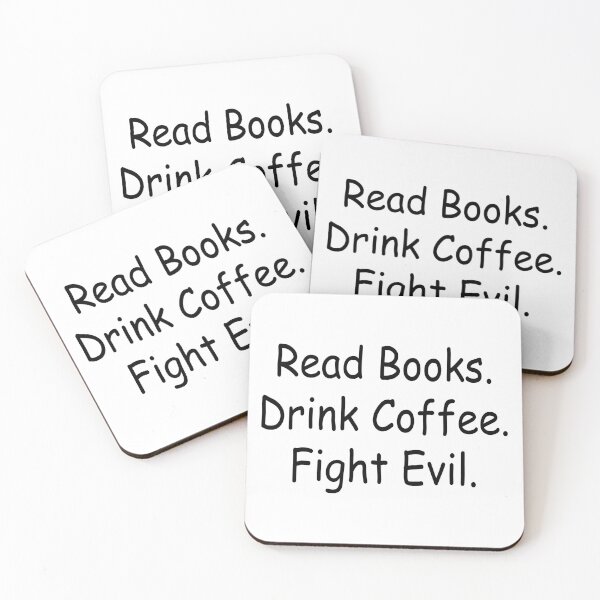 Item preview, Read books drink coffee fight evil designed and sold by charaf19.