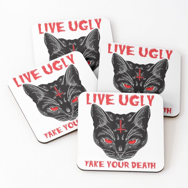 Item preview, Live Ugly Fake Your Death Satanic Happy Halloween  designed and sold by Frankbelcher343.