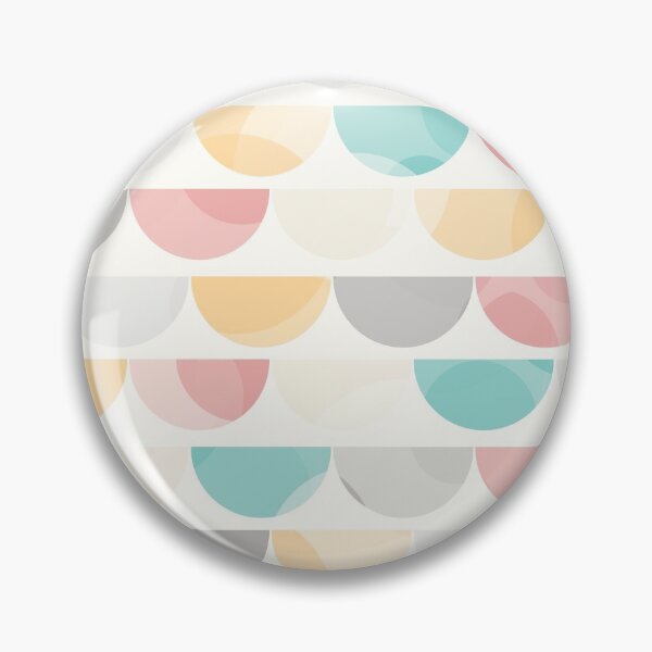 Item preview, Modern abstract bubble scales in light retro colours designed and sold by Freewheeling.