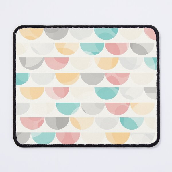 Item preview, Modern abstract bubble scales in light retro colours designed and sold by Freewheeling.