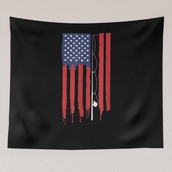 Item preview,  Fishing American Flag Vintage Fish Lovers designed and sold by caral8.