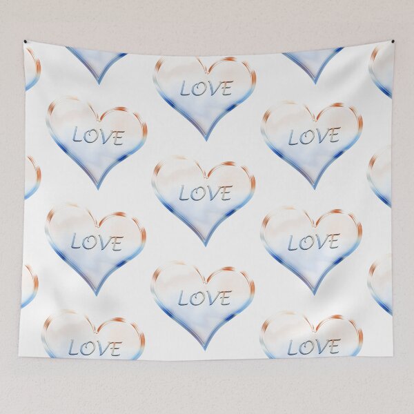 Item preview, Chrome Love Heart in Orange, Red and Blue designed and sold by James-Cole.