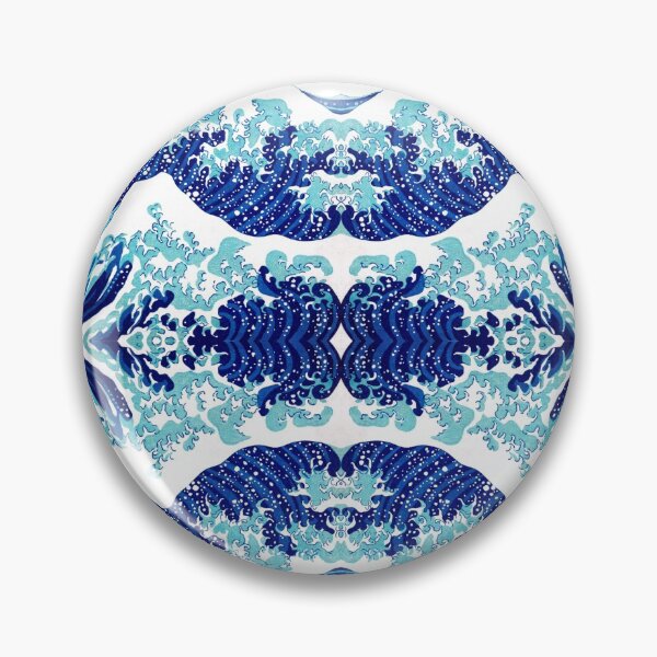 Item preview, Japanese Great Wave Artwork in a Patternb designed and sold by TeeRayBee.