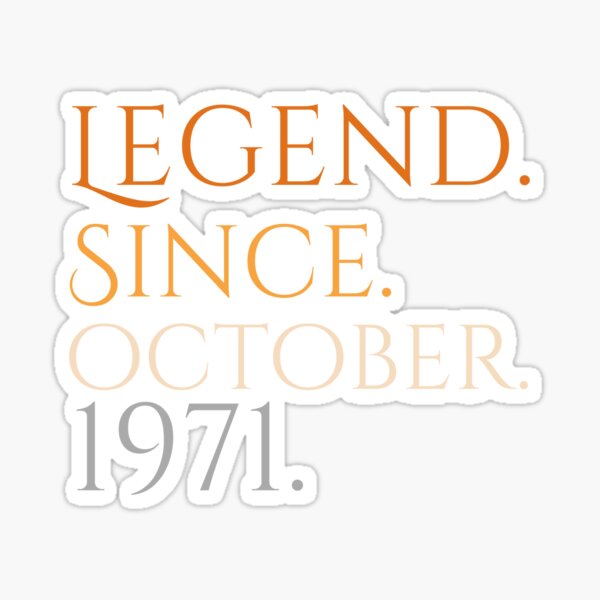 Details about   Legend Born In May 5th 1971 Sticker Portrait 