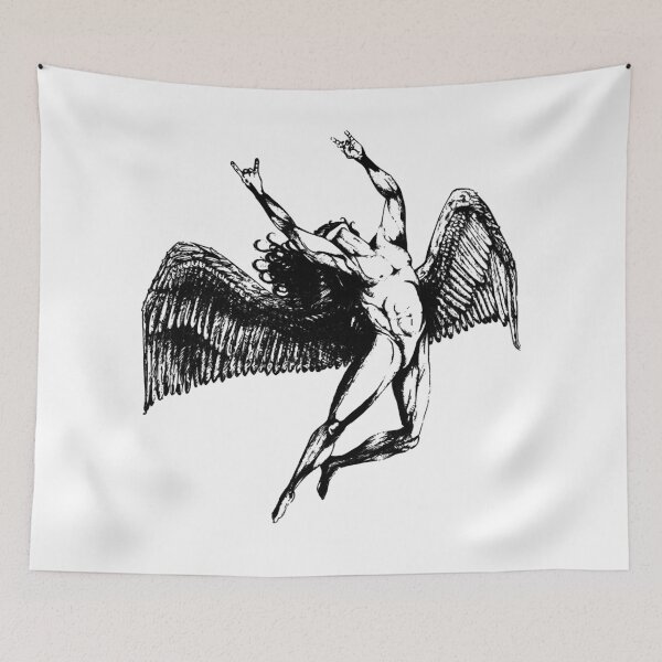 Item preview, Fantasy Drama Lucifer Special Pictures Icarus Throws The Horns - Black Music designed and sold by FolgerLucifer.