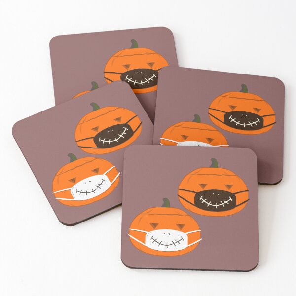 Item preview, Quarantined Halloween masked pumpkins  designed and sold by MiraNomegusta.
