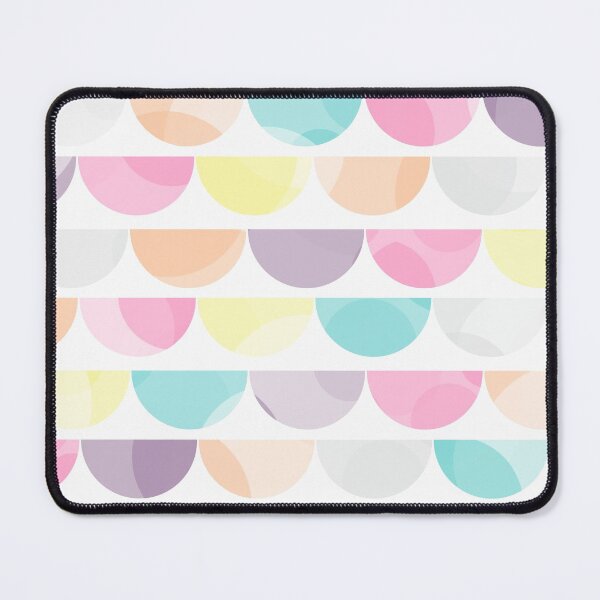 Item preview, Modern abstract bubble scales in pastels designed and sold by Freewheeling.