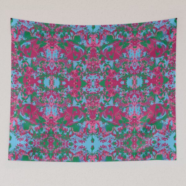 Item preview, Abstract Blue Green Pink Exclusive Pattern designed and sold by LIRAZ ZIV.