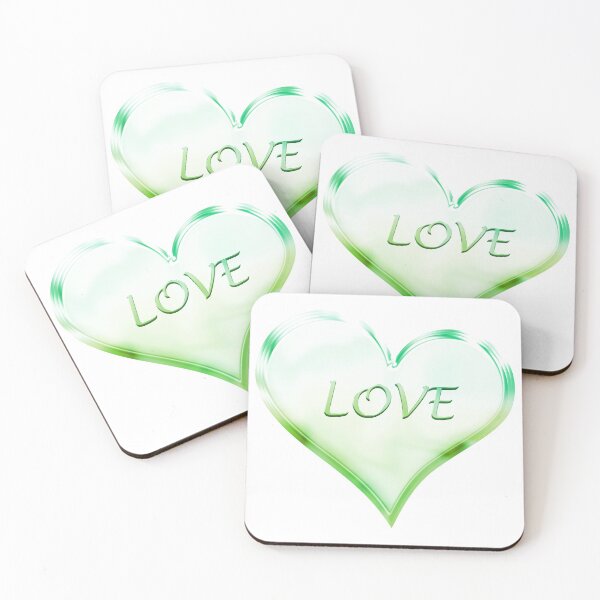 Item preview, Chrome Love Heart in Fresh Green designed and sold by James-Cole.