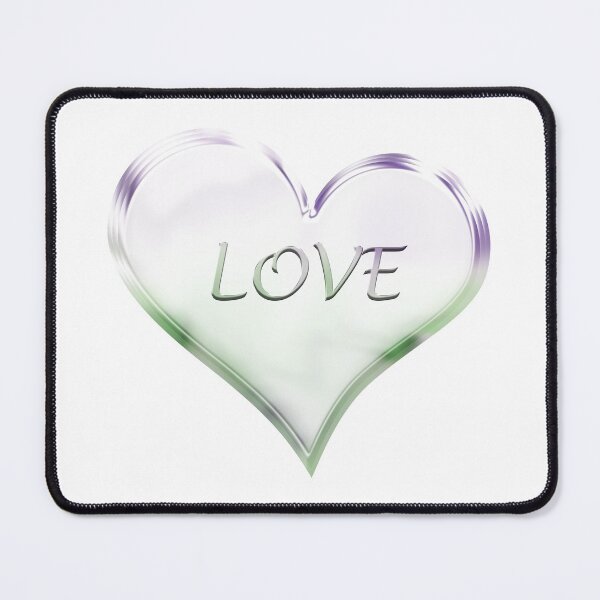Item preview, Chrome Love Heart in Purple and Green designed and sold by James-Cole.