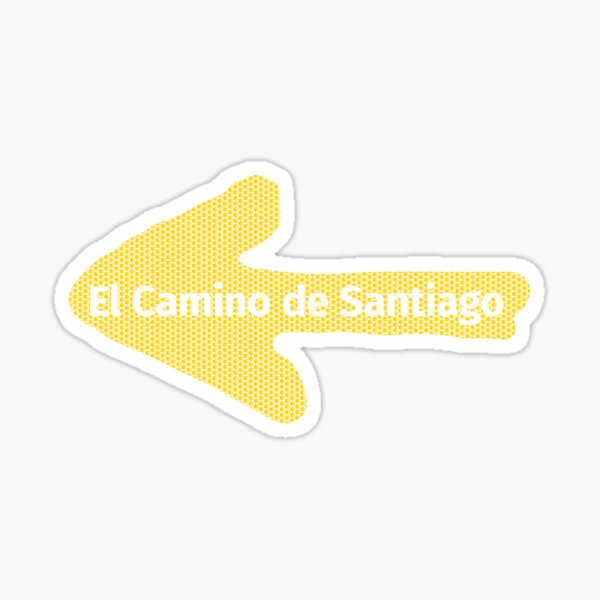 El Camino de Santiago Pfeil Muschelmuster Sticker