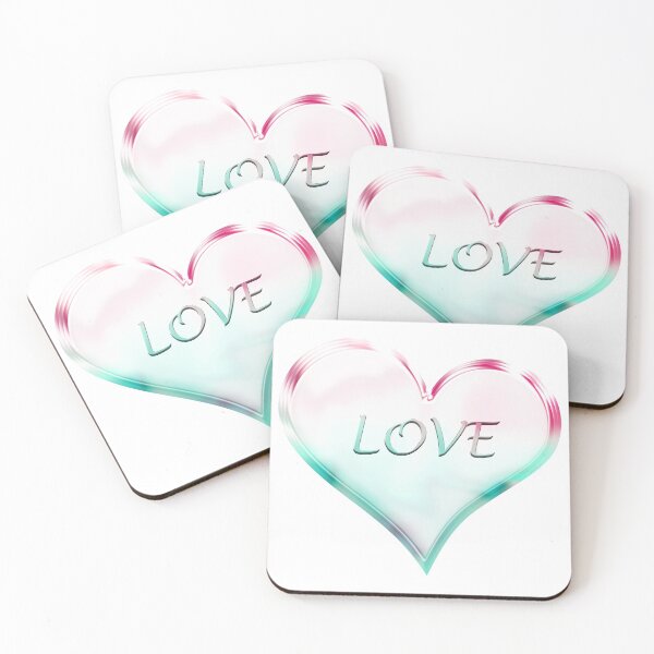 Item preview, Chrome Love Heart in Red and Minty Green designed and sold by James-Cole.