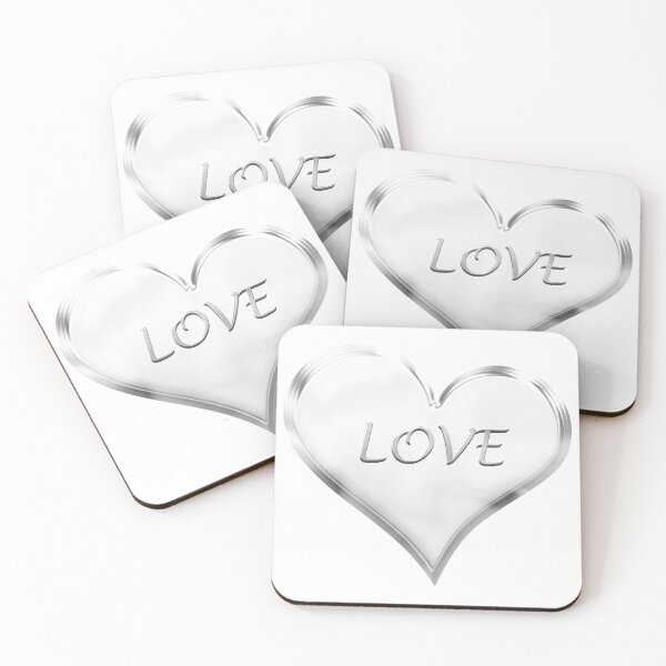 Item preview, Chrome Love Heart in Silver Grey designed and sold by James-Cole.