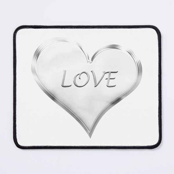 Item preview, Chrome Love Heart in Silver Grey designed and sold by James-Cole.