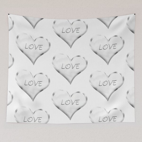 Item preview, Chrome Love Heart in Silver Grey designed and sold by James-Cole.
