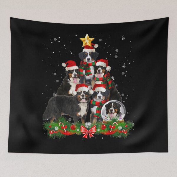 Item preview,  Bernese Mountain Christmas Light Tree Xmas Santa designed and sold by caral8.