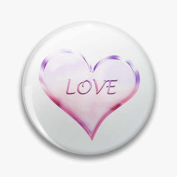 Item preview, Chrome Love Heart in Violet and Pink designed and sold by James-Cole.