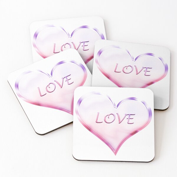Item preview, Chrome Love Heart in Violet and Pink designed and sold by James-Cole.
