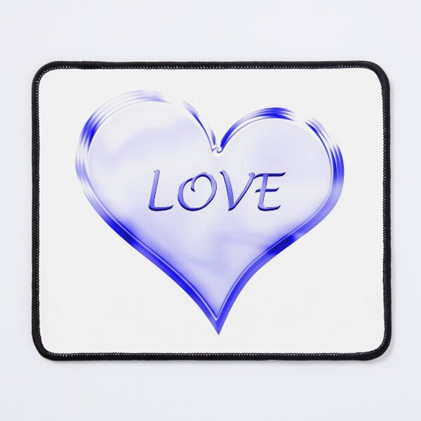 Item preview, Chrome Love Heart in Vivid Blue designed and sold by James-Cole.