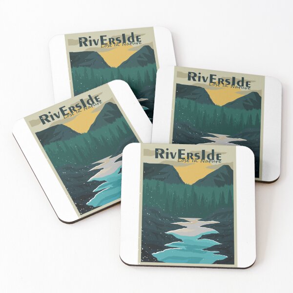 Item preview, Riverside Lost in Nature forest and mountains vintage  designed and sold by Pexilus.