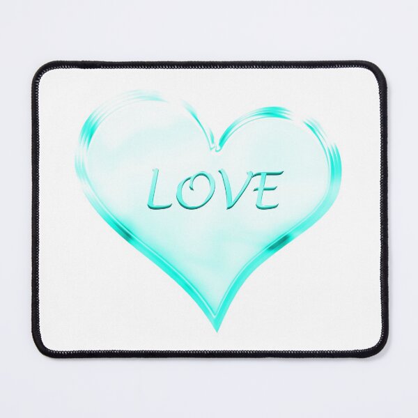 Item preview, Chrome Love Heart in Vivid Turquoise Cyan designed and sold by James-Cole.