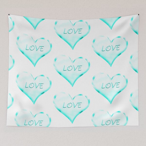 Item preview, Chrome Love Heart in Vivid Turquoise Cyan designed and sold by James-Cole.