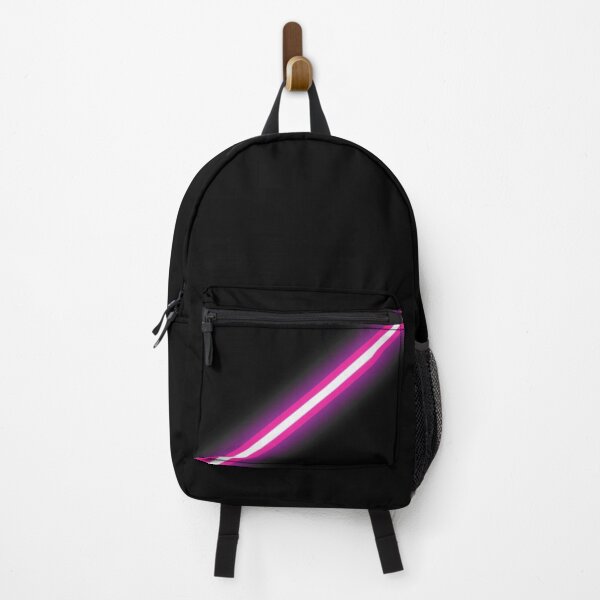 Item preview, Black with Pink Neon stripe Geometrical Desk Mat and Mouse Pad designed and sold by Designforoz.