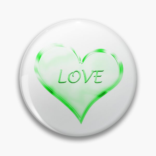 Item preview, Chrome Love Heart in Vivid Green designed and sold by James-Cole.