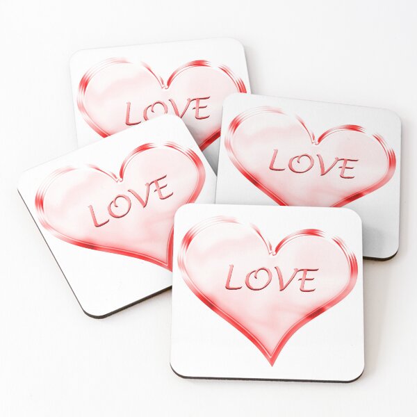 Item preview, Chrome Love Heart in Vivid Red designed and sold by James-Cole.