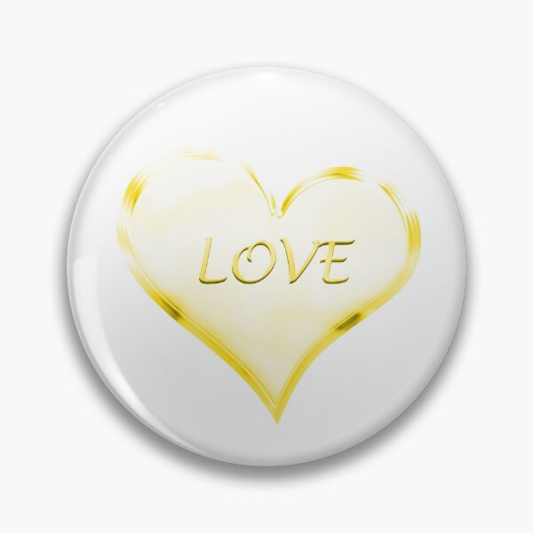 Item preview, Chrome Love Heart in Vivid Golden Yellow designed and sold by James-Cole.