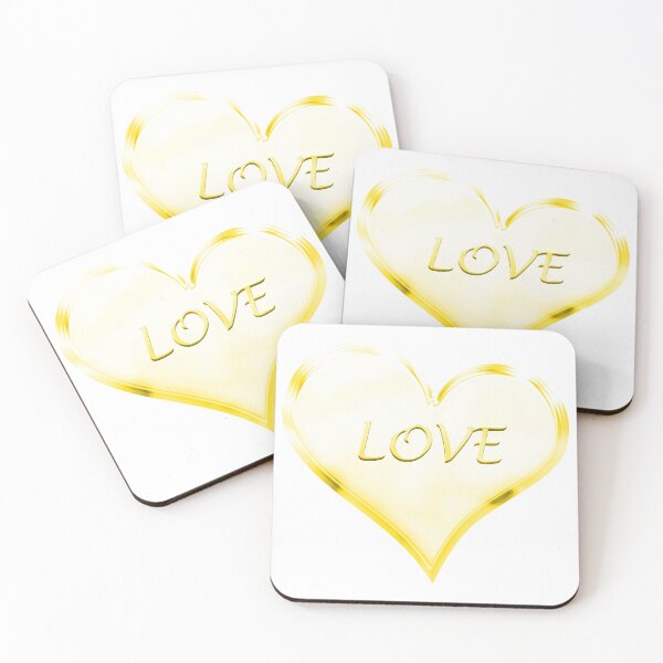 Item preview, Chrome Love Heart in Vivid Golden Yellow designed and sold by James-Cole.