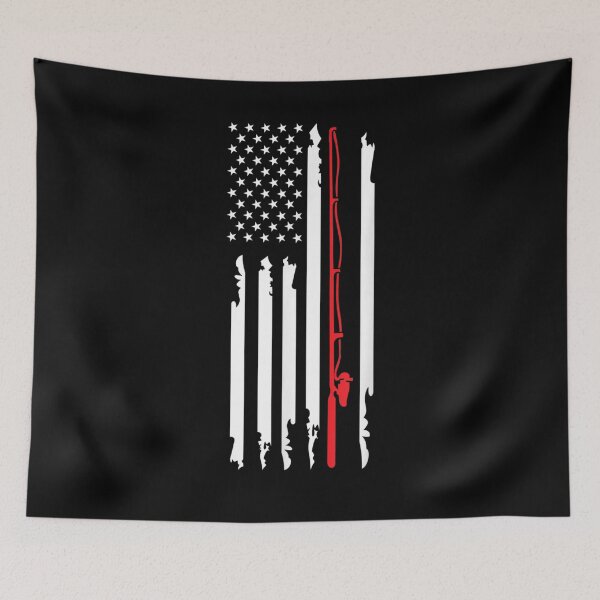 Item preview,  Fishing Gifts Flag American Themed Decor designed and sold by caral8.