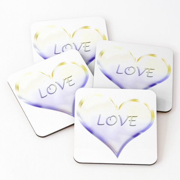 Item preview, Chrome Love Heart in Yellow and Blue designed and sold by James-Cole.