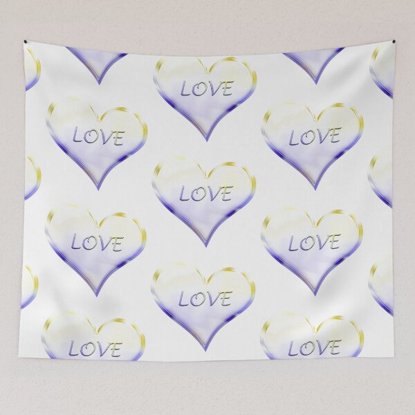 Item preview, Chrome Love Heart in Yellow and Blue designed and sold by James-Cole.