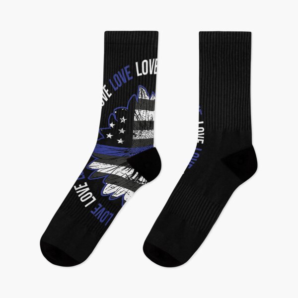 Item preview,  Flag Love Thin Blue Line American Sunflower Merica designed and sold by caral8.