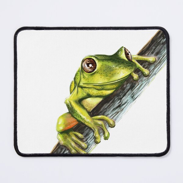 Item preview, Green tree frog on branch designed and sold by headpossum.