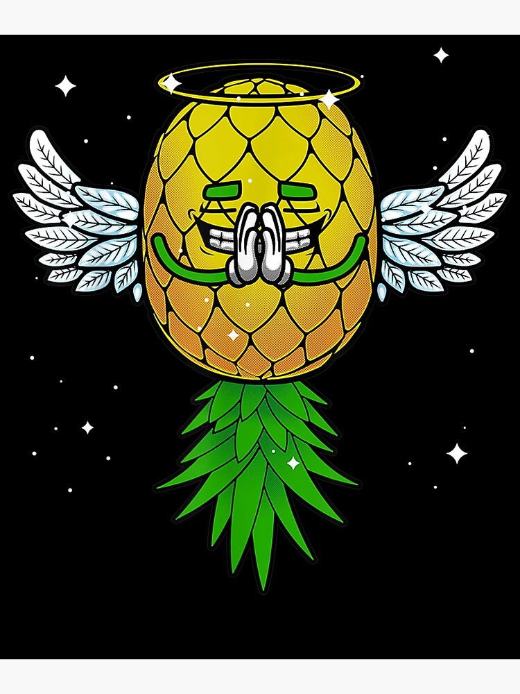 Upside Down Pineapple Swinger T Cool Angel Wings Poster For Sale