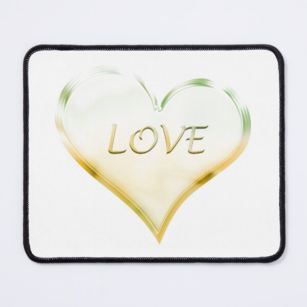 Item preview, Chrome Love Heart in Green and Golden Yellow Orange designed and sold by James-Cole.