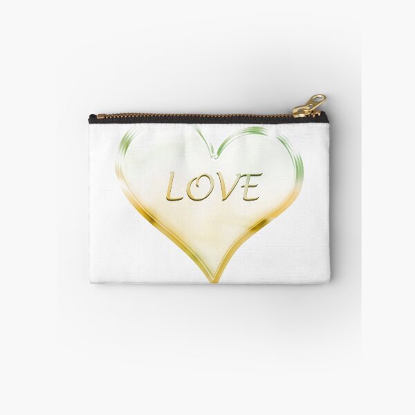 Item preview, Chrome Love Heart in Green and Golden Yellow Orange designed and sold by James-Cole.