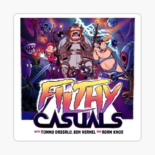 Filthy Casuals show artwork 2021 Sticker