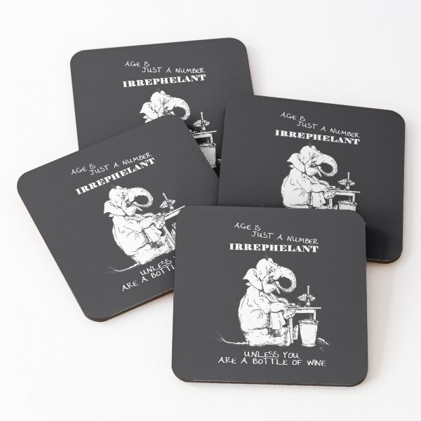 Item preview, Age Is Just A Number Birthday Greeting Elephant Humor designed and sold by taiche.
