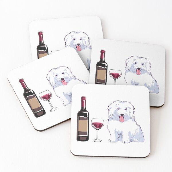 Item preview, Coton de Tulear and wine Funny dog  designed and sold by dunhamo.