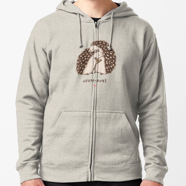 Hedge-hugs Zipped Hoodie
