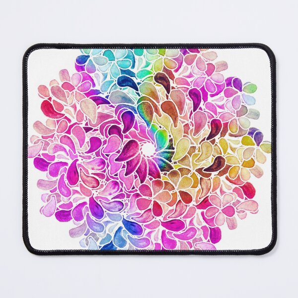 Item preview, Rainbow Watercolor Paisley Flower designed and sold by micklyn.
