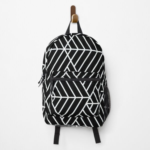 Item preview, Black and White Triangle Symmetry Pattern designed and sold by bubblyshades.