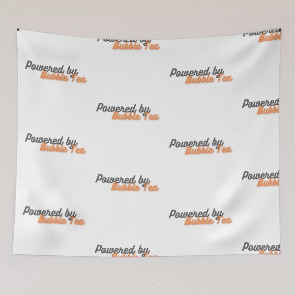 Item preview, “Powered by Bubble Tea” Boba design designed and sold by PrintsEntmt.