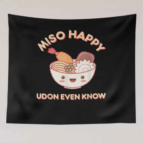 Item preview,  Miso Happy Udon Even Know Noodle Food designed and sold by dominique235.