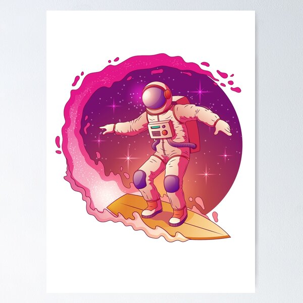 Item preview, Surfing Astronaut designed and sold by designbyfreddie.