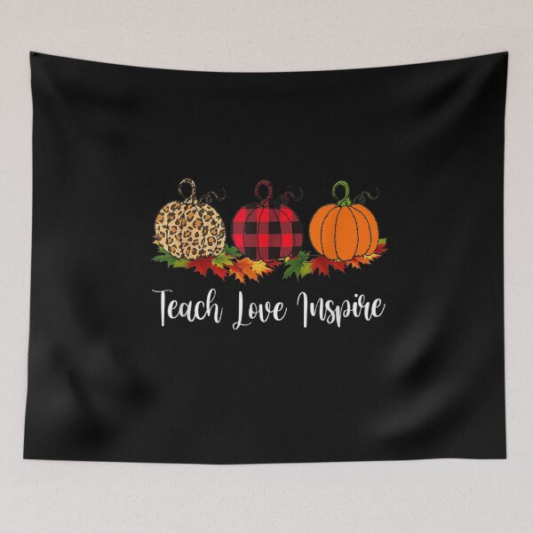 Item preview, Teach Love Inspire Teacher Autumn Fall Pumpkin Leopard designed and sold by nicholsongregor.